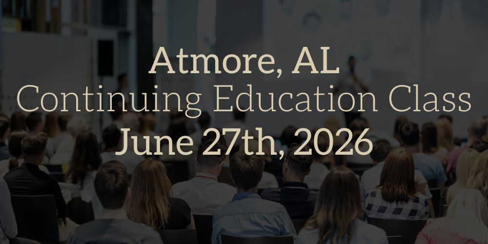 Alabama Bail Bonds Continuing Education Tuscaloosa Oct. 30th