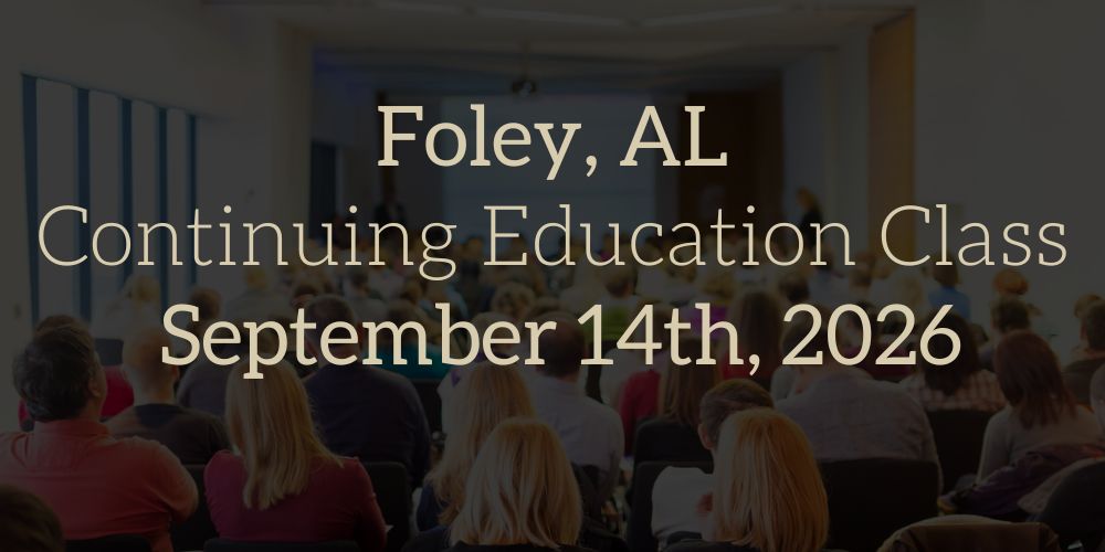 Alabama Bail Bonds Continuing Education Tuscaloosa Oct. 30th